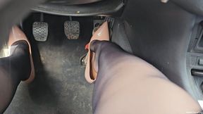 Revving BMW e46 in Stilettos Plushie on the Wobbly Gas Pedal