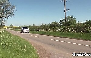 Unfaithful british mature lady sonia showcases her big tits