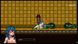 Nayla's Castle [PornPlay Hentai game] Ep.4 double penetration from lamias transexual goddess