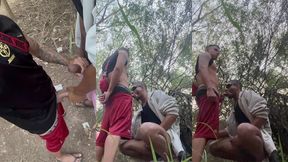 mamei uma rola grande e grossa de 24cm na trilha