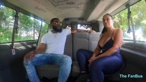 QueenRogue and MassagebyBlack fuck in Bus