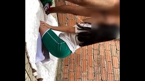CASTING JUANA QUITANDO LA VIRGINIDAD A LA NUEVA DE LA ESCUELA 18 A&Ntilde_ITOS ES CONVENCIDA PARA FOLLAR EN EL RECREO ELLA VIENE DEL CAMPO Y GRITA FUERTE