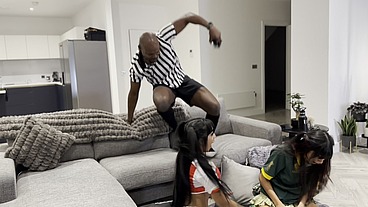 Football vs Rugby threesome ft Shadow Dimitri & Aaliyah Yasin