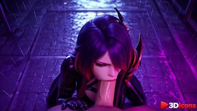 acheron takes a huge cock up her luscious ass [ai]