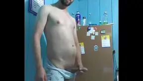 Jackin Off Big Proud in the Kitchen – Steamy Gay Solo Session – 18+