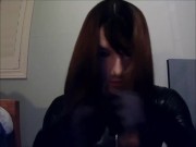 Anine and May in black Pt1! Masked in female mask Anine with a brown wig!