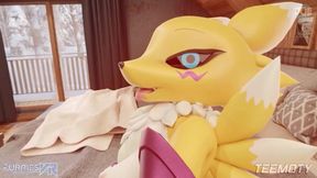 Furry Renamon Fucks Big Dick Futanari In POV VRAdventure