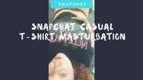 Snapchat Casual T-shirt Masturbation