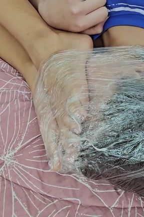 Wrapped Face and Smelly Feet - Sweaty Stinky Feet for My Friend