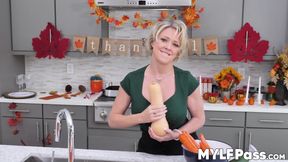 Curvaceous mommy seduces a younger guy into hardcore fucking