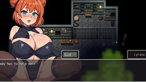 Busty Fairy Nympho Trapped & Naked in Prison Keyhole in Lost Lagoon Hentai Game Ep.1