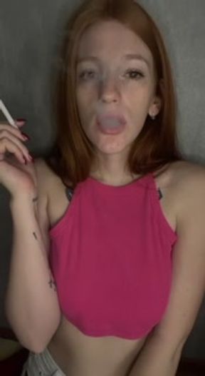 Smoking girl