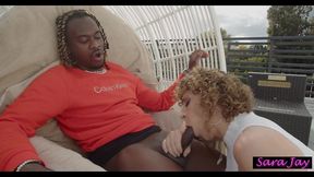 bbc freaky t makes sara jay mature butt bounce on his thick dick!