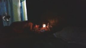 COJIENDO AMI CU&Ntilde_ADA  A  LA  LUZ DE LAS VELAS