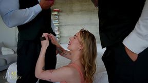 unexpected 3 bbc gangbang during photoshoot,irish snowbunny tina snow pissed on & destroyed