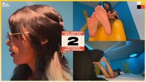 18 YO OTAKU MEXICAN BEAUTY GETS HER FEET LICKED AND TOES SUCKED - FOOT WORSHIP SESSION VOL 2 - MAYA - ACT I & II - STANDARD - 720P
