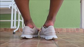 Barefoot and Shoeplay Show in Sneakers.