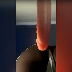 Ebony Boy Having a Good Bight