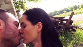 Amateur teen gets barebacked in public