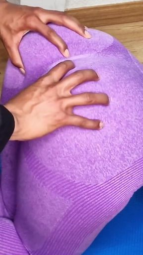 Memorable moment from &quot;My stepdaughter asks me to make a video of her doing yoga for tiktok and I end up licking her vagina&quot;