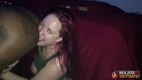 Curvy Andi Ray gets a wet and wild blowjob from Rome Major