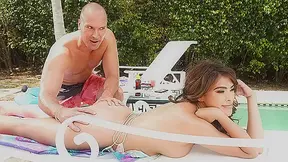 Joked Into Tanning: Tits, Ass And Oil With Stephanie West - MySister'sHotFriend