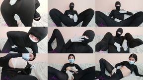 Tight Zentai Masturbate Full Body Suit Masked