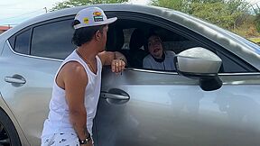 I Fulfill My Sexual Fantasy With A Little Dwarf Who Has His Motorcycle Stranded In The Middle Of Nowhere, He Puts His Huge Cock In Me Until I Fill With Milk