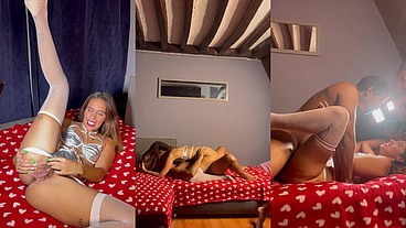 @JOYKARENOFF demolished by two Bigcocks. Extreme Anal & Double penetration