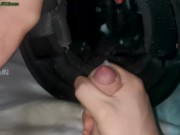 My Boyfriend cum in his Fox MX Helmet