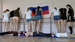 Moscow multitrampling contest #43 (Part 1): human mats walked over by 9 beautiful models