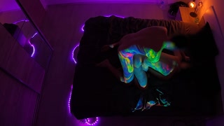 Christmas Techno Afterparty Interrupted by Angry Neighbor Knocking On The Wall