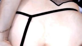 Wife endures while husband stretches her anal