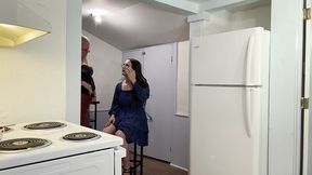 roommate feminized and in chastity for first time for girls night out