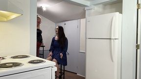 roommate feminized and in chastity for first time for girls night out