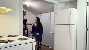 roommate feminized and in chastity for first time for girls night out