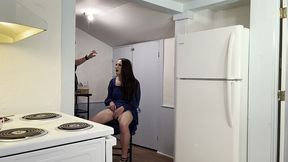 roommate feminized and in chastity for first time for girls night out
