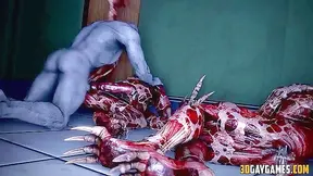 Gay Zombie Tryst in Thrilling 3D Animated Horror-Lust Fusion