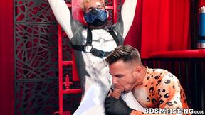 ”Dominant Archer Croft roughly fist the butt of submissive Zac Snow”