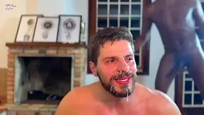 Husband loses bet and with his football friends in front of his wife - gangbang men fuck