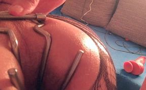 Ass stretching on the tied pleasure object part 2 of 3