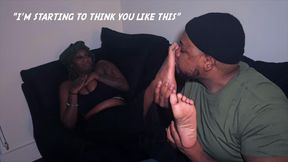 Bratty Gym Girl Dominates Neighbor With Smelly Foot Worship - Sweet Aries & Expert Toe Sucker