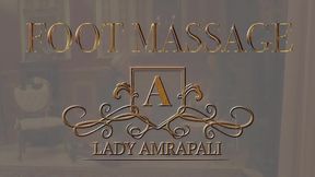 FOOT MASSAGE  Total lenghts 2:30 minutes Footmassage Feet Fetish Toe Füße Zehen Fußmassage  Lady Amrapali  Herrin Mistress Domina