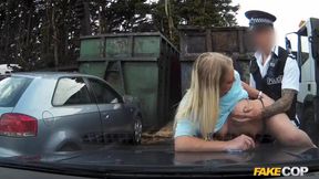 Fake Cop - Blonde MILF Deepthroats Some Police Dick