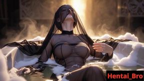 Sexy Hijabi Girl with BIg Boobs Bath