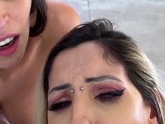Real blonde amateur giving a POV blowjob
