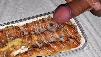 What a great time today fucking my big Bear Claw pastry before I frosted it with my cock cream and ate it. Yum.