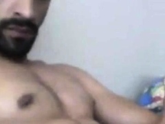 Turkish handsome hunk with big cock cumming