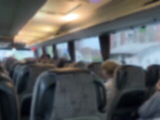 Got Hard Weenie On Public Bus And Brunette hair Helped Me Cum