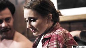 ”PureTaboo: Butt dorm chick locked herself out, but neighbors help on her!”